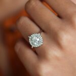 Double Halo Engagement Ring