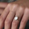 Protea Emerald Moissanite Solitaire Engagement Ring South Africa