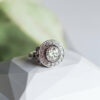 Round Moissanite Halo Ring