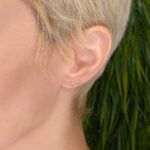 Curved Bar Gold Earrings