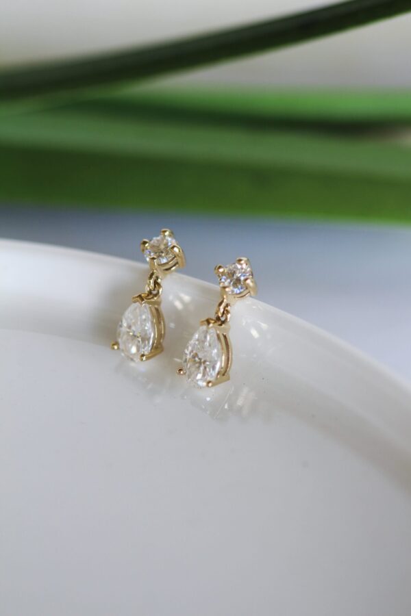 Pear Moissanite Earrings South Africa
