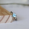 Aquamarine Twig Heart Solitaire Engagement Ring South Africa 1