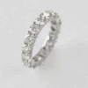 Full Round Moissanite Eternity Band