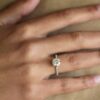 Cushion Hidden Halo Pavé Moissanite Engagement Ring South Africa