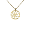 Gold Seed of life necklace