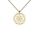 Gold Seed of life necklace
