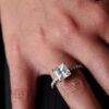 Moissanite Princess Pavé Engagement Ring South Africa