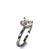 Oval Moissanite Solitaire Engagement Ring White Gold