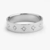 White Gold Starstruck Moissanite Band