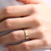 Gold Starstruck Moissanite Band