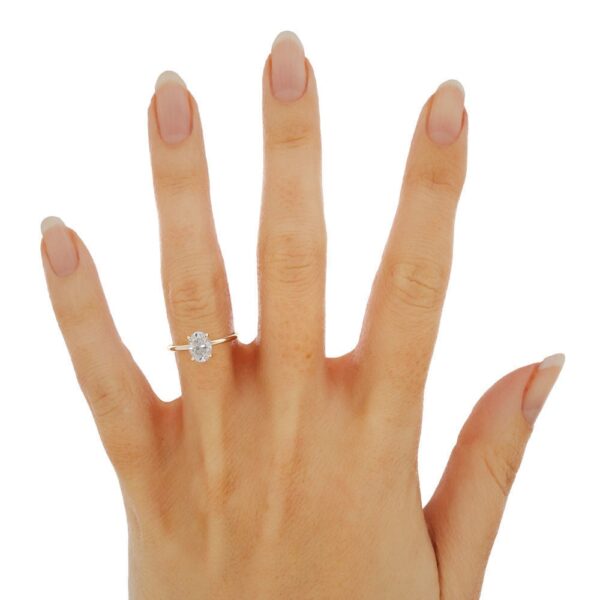 Oval Moissanite Solitaire Engagement Ring South Africa