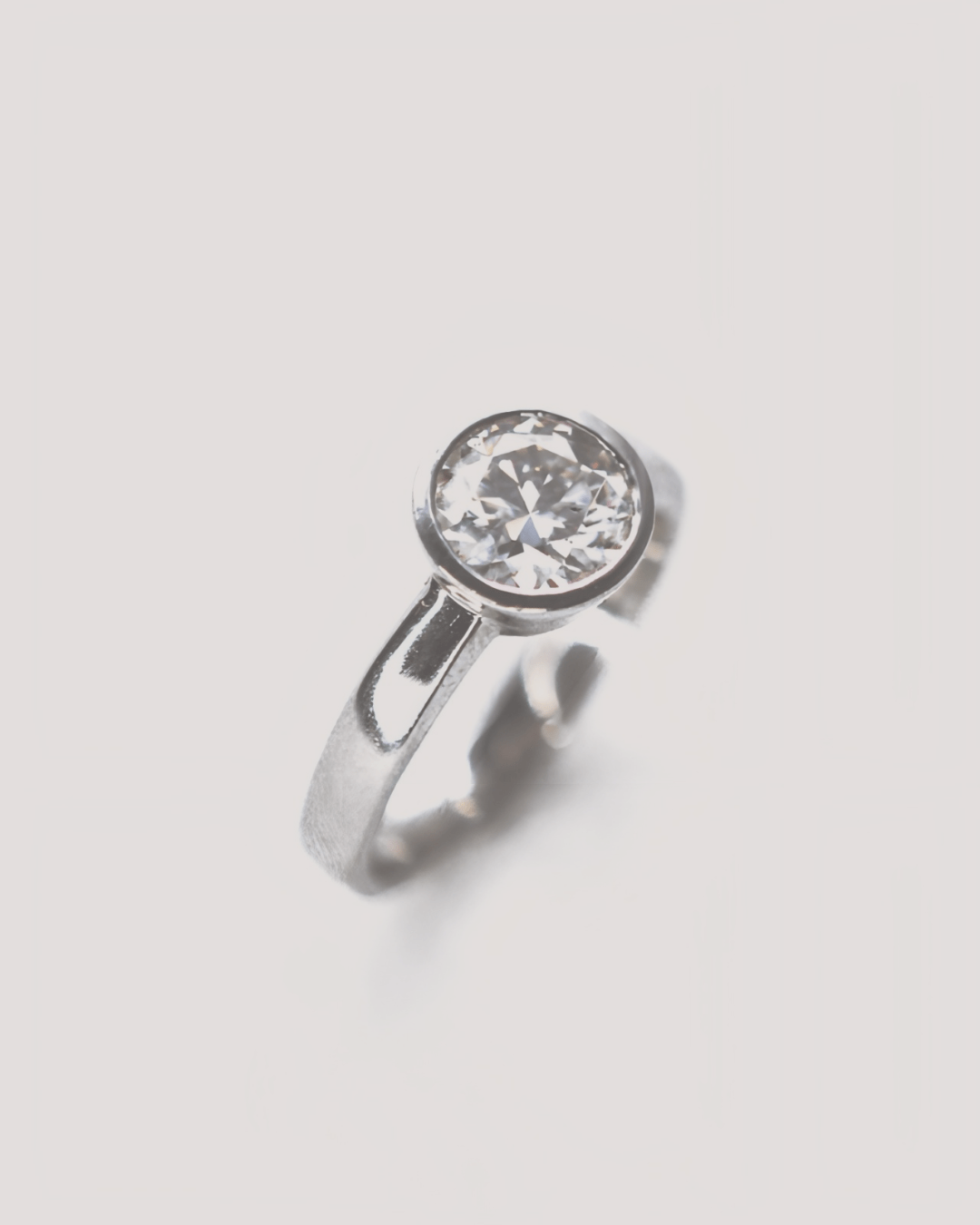 Bezel Moissanite Engagement Rings min 1 | Moissanite by Design Bezel Moissanite Engagement Rings
