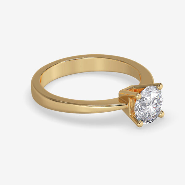 Tapered Round Moissanite Solitaire Engagement Ring South Africa