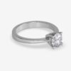 Tapered Round Moissanite Solitaire Engagement Ring South Africa