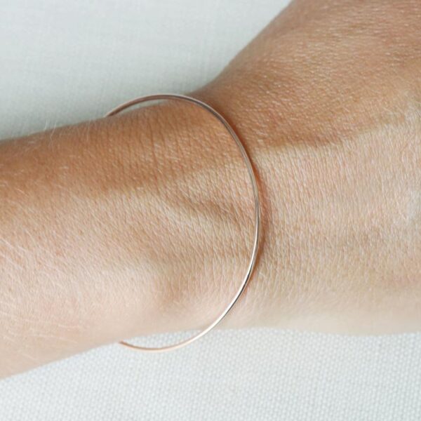 9ct Rose Gold Stacking Bangle - Image 2