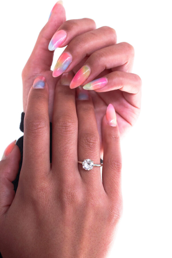 Round Moissanite Solitaire Ring - Image 5