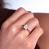 Princess Solitaire Hidden Halo Engagement Ring