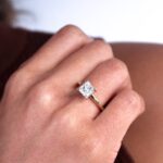 Princess Solitaire Hidden Halo Engagement Ring