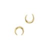 Gold Crescent Earrings