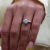 Classic Round Moissanite Solitaire Engagement Ring