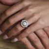 Round Moissanite Halo Ring South Africa