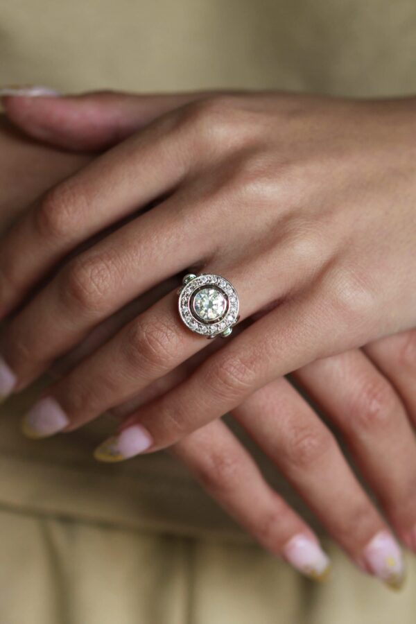 Round Moissanite Halo Ring South Africa