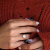 Round Brilliant Moissanite Solitaire Engagement Ring
