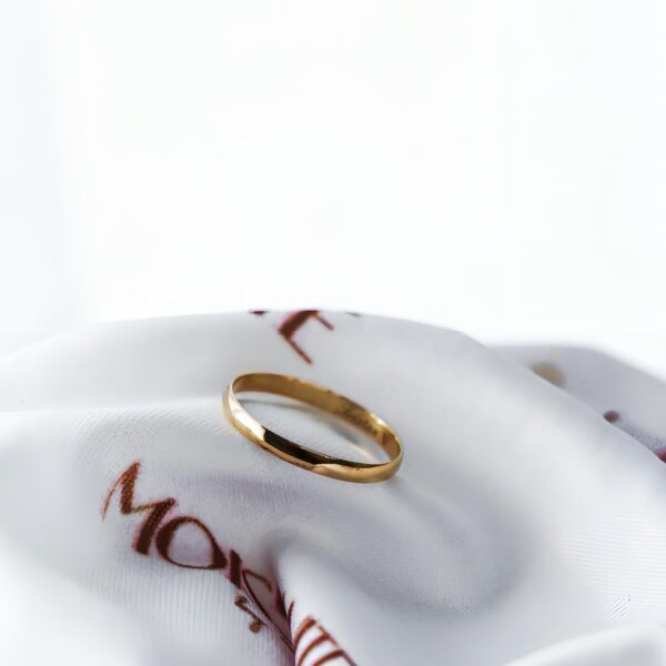 2mm Mens Gold Wedding Band