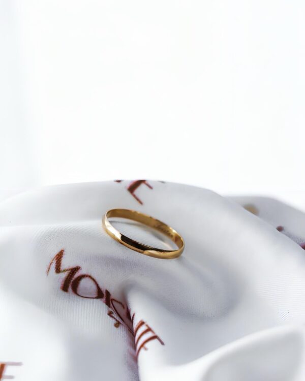 2mm Mens Gold Wedding Band