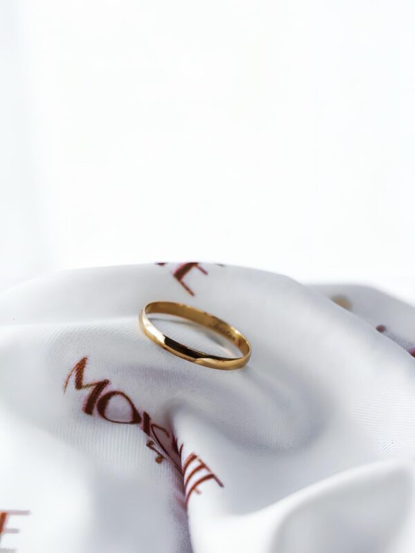 2mm Mens Gold Wedding Band