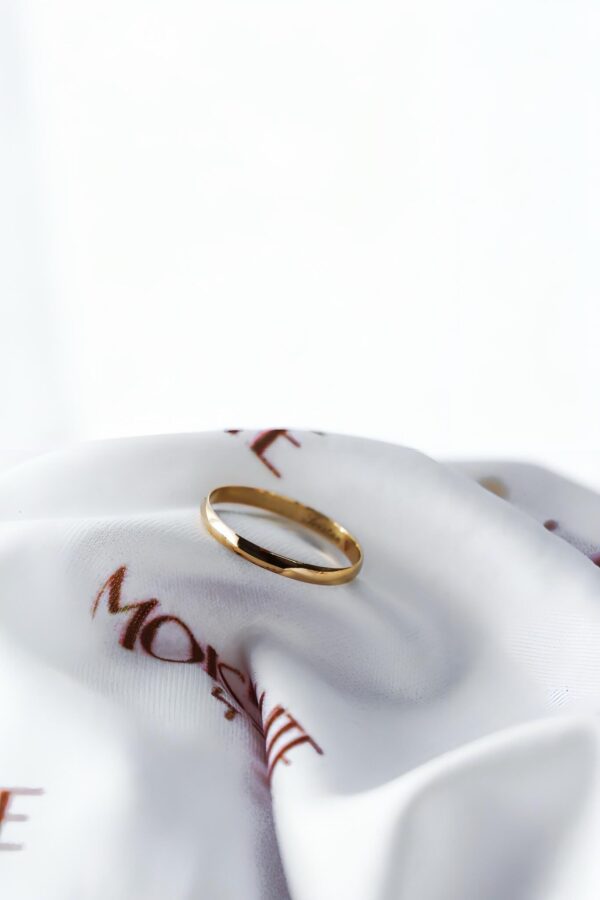 2mm Mens Gold Wedding Band
