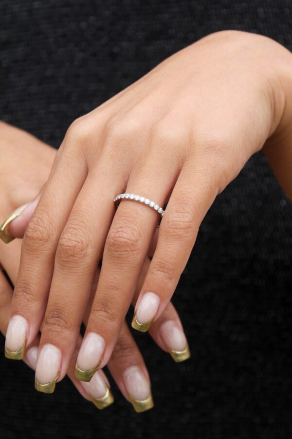 Pavé Moissanite Eternity Band - Image 5