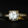 Double Claw Cushion Pavé Engagement Ring South Africa 2