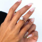 6-Claw Round Hidden Halo Engagement Ring