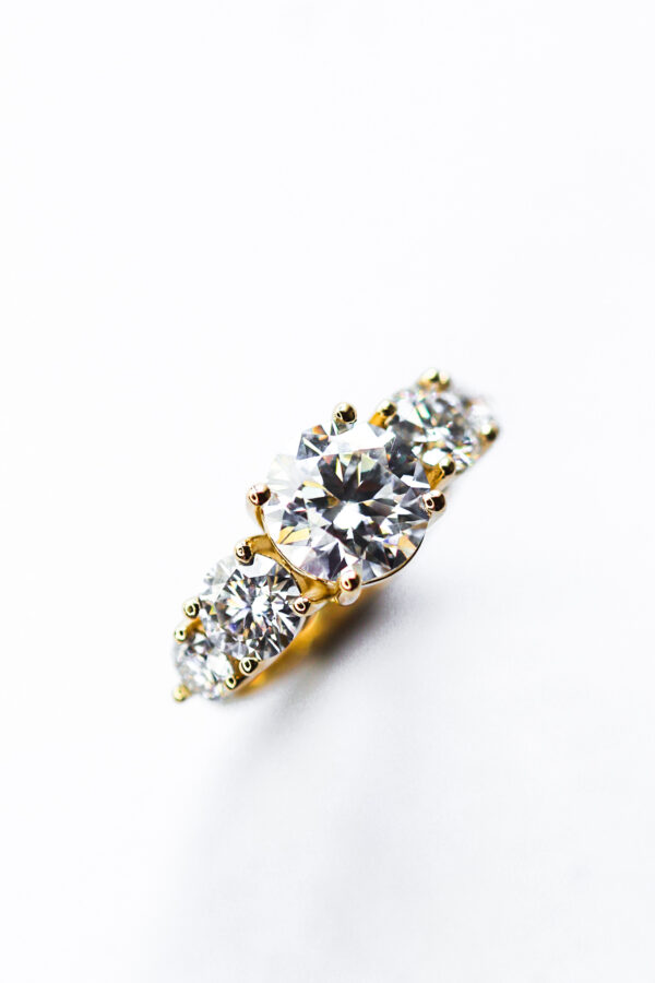 5 Stone Round Moissanite Engagement Ring South Africa 2