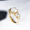 5 Stone Round Moissanite Engagement Ring South Africa