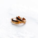 Flat Back Gold Hoop Earrings