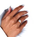 Pear And Round Moissanite Cluster Engagement Ring South Africa