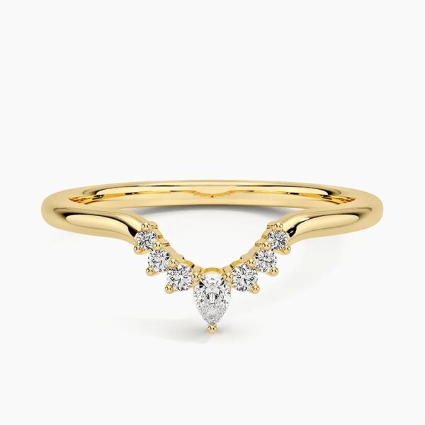 Lab Grown Diamond Curved Pear Eternity Band