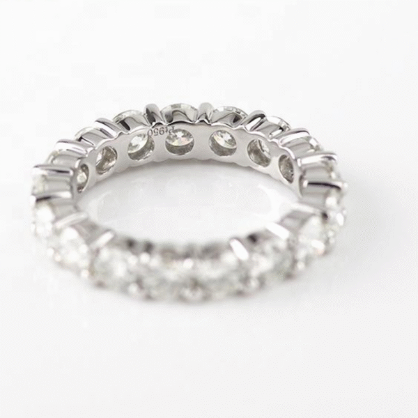 Full Round Moissanite Eternity Band - Image 2