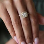 Cushion Halo Engagement Rings