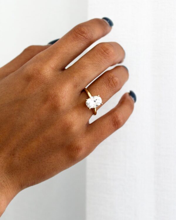 Double Hidden Halo Engagement Ring