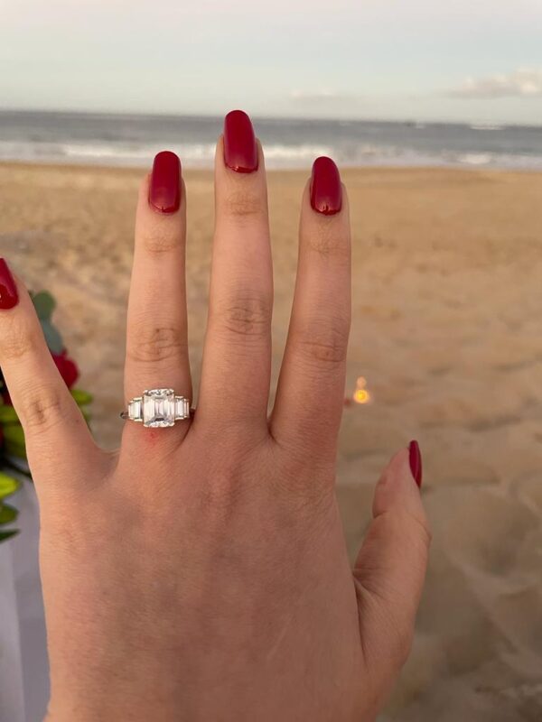 The Emerald and Baguette Trilogy Ring - Image 6