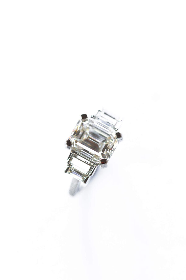 The Emerald and Baguette Trilogy Ring - Image 2