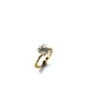 Floral Oval Solitaire Engagement Ring Yellow Gold