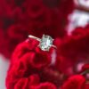 Classic Oval Moissanite Hidden Halo Engagement Ring South Africa