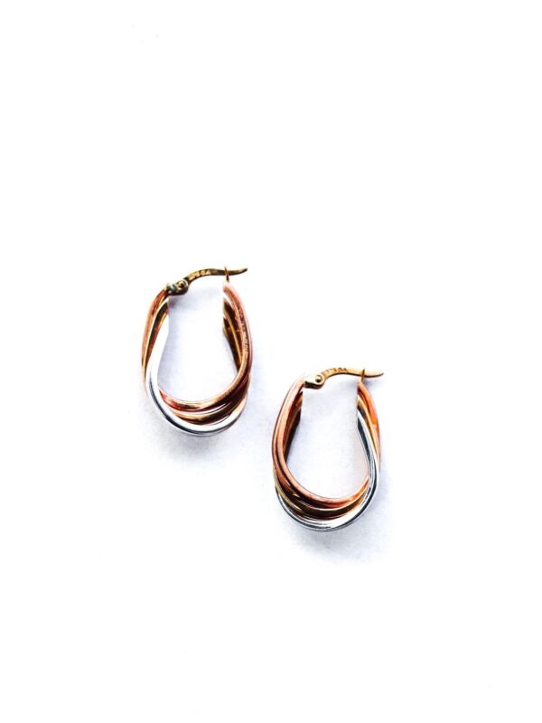 Triple Gold Oval Huggies
