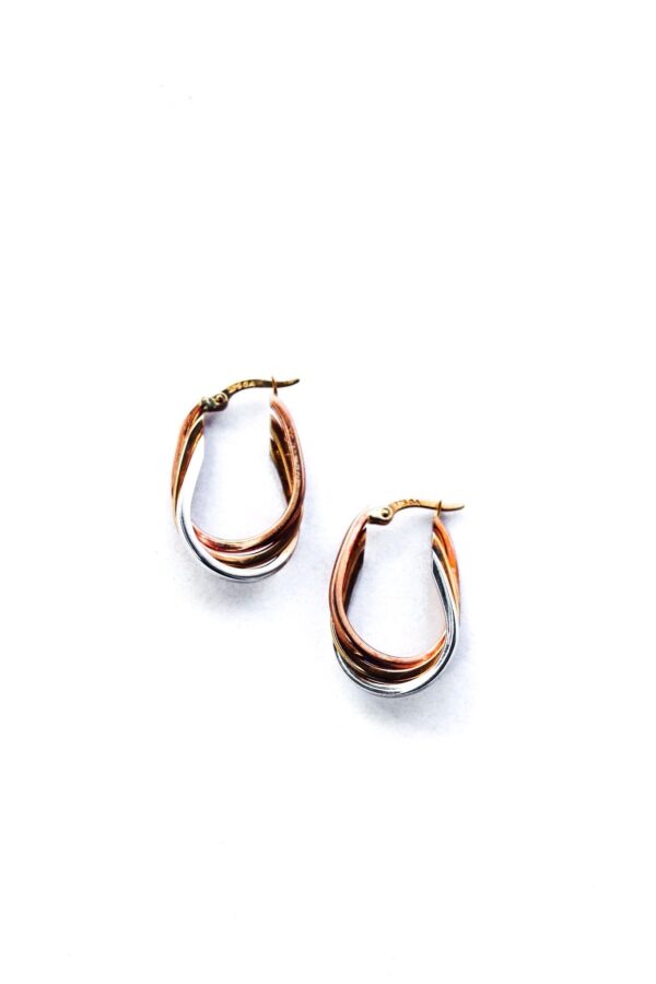Triple Gold Oval Huggies