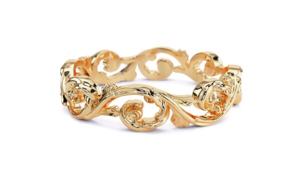 Gold Filigree Wedding Ring
