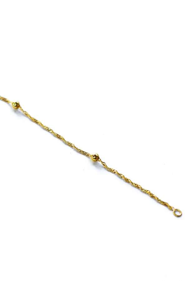 Gold Singapore and Ball Bracelet - Image 4